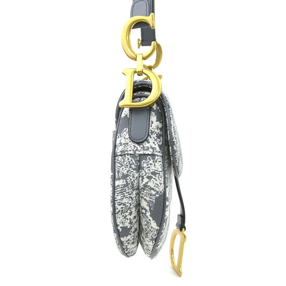 Dior Handbags - Dior Saddle de Toile Canvas Shoulder Reverse Jacquard Bag Christian  Jouy